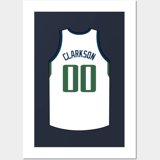 Jordan Clarkson Utah Jersey Qiangy Posters and Art